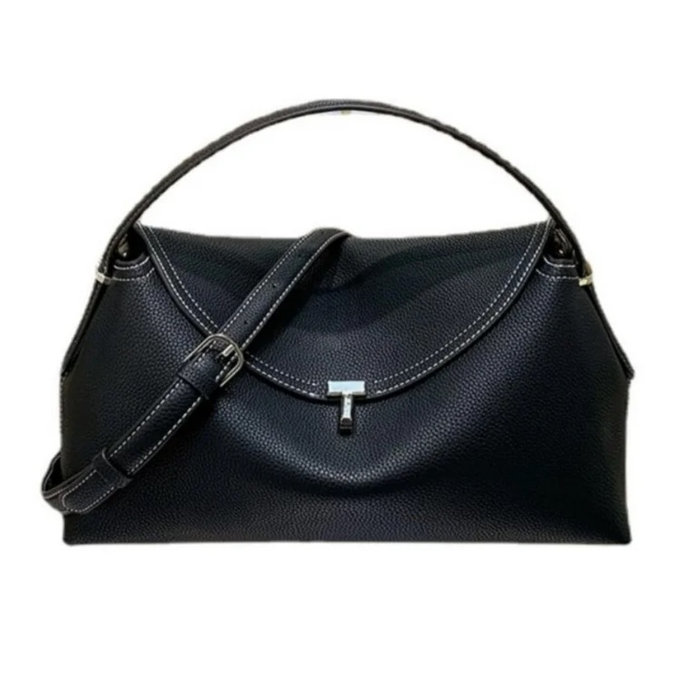 New Unbranded Black T Lock Handbag - See Description and Pics